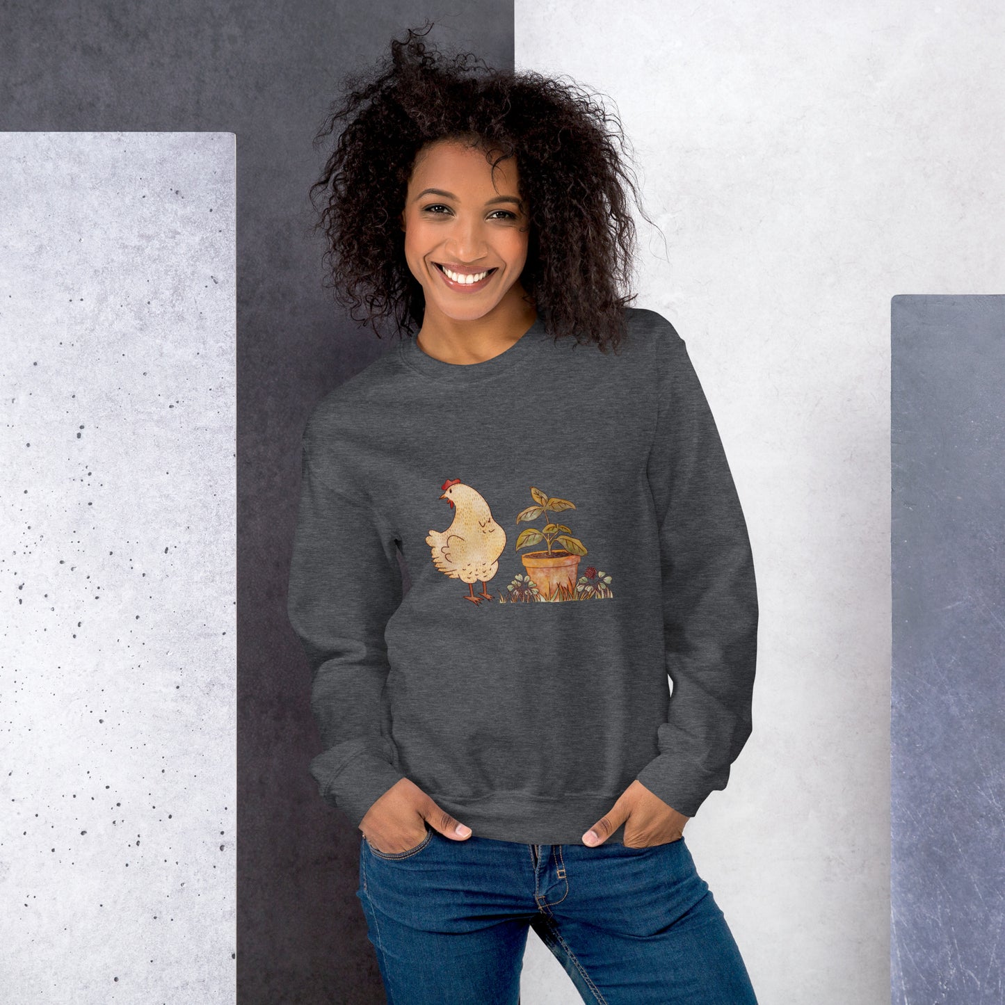 Chicken & Basil : Comfy Crew Sweatshirt