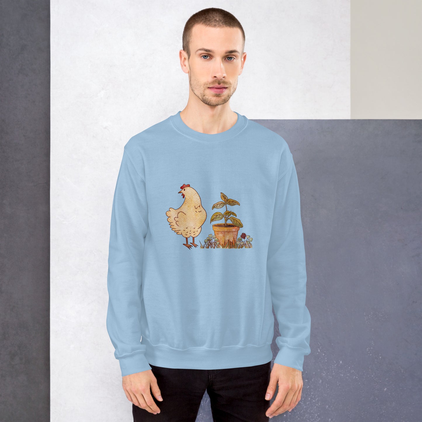 Chicken & Basil : Comfy Crew Sweatshirt