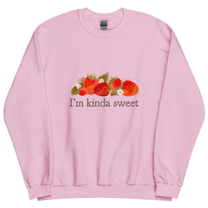 Strawberry Fields : I'm Kinda Sweet Adult Comfy Crew