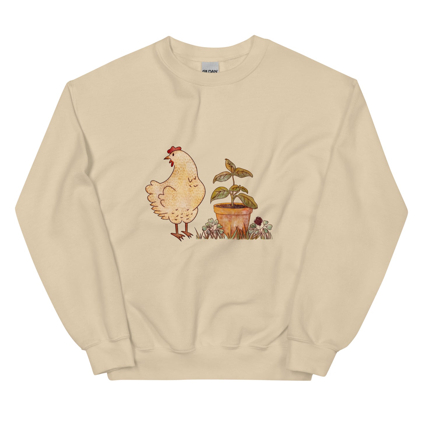 Chicken & Basil : Comfy Crew Sweatshirt