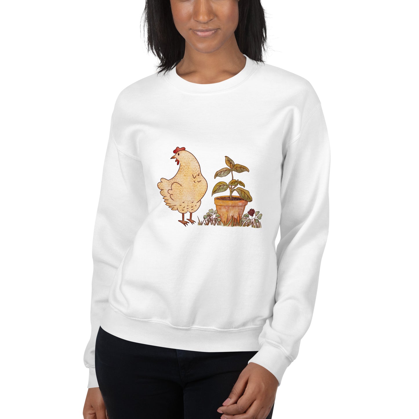 Chicken & Basil : Comfy Crew Sweatshirt