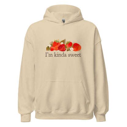 Strawberry Fields : I'm Kinda Sweet Adult Cozy Hoodie