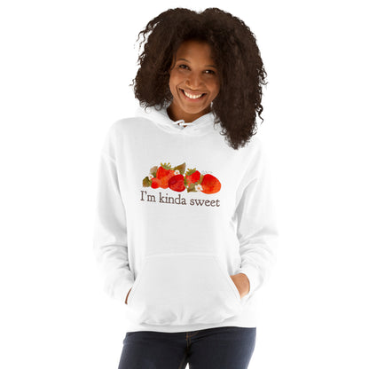 Strawberry Fields : I'm Kinda Sweet Adult Cozy Hoodie