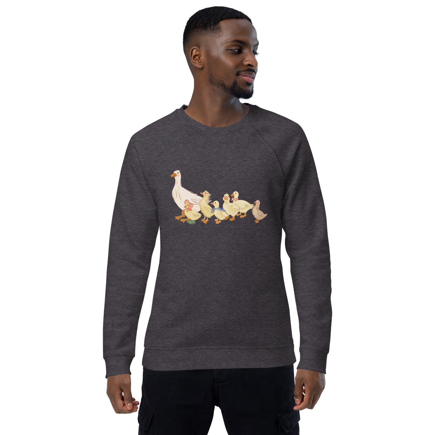 Ducks in a Row : Organic Comfy Crew Sweatshirt