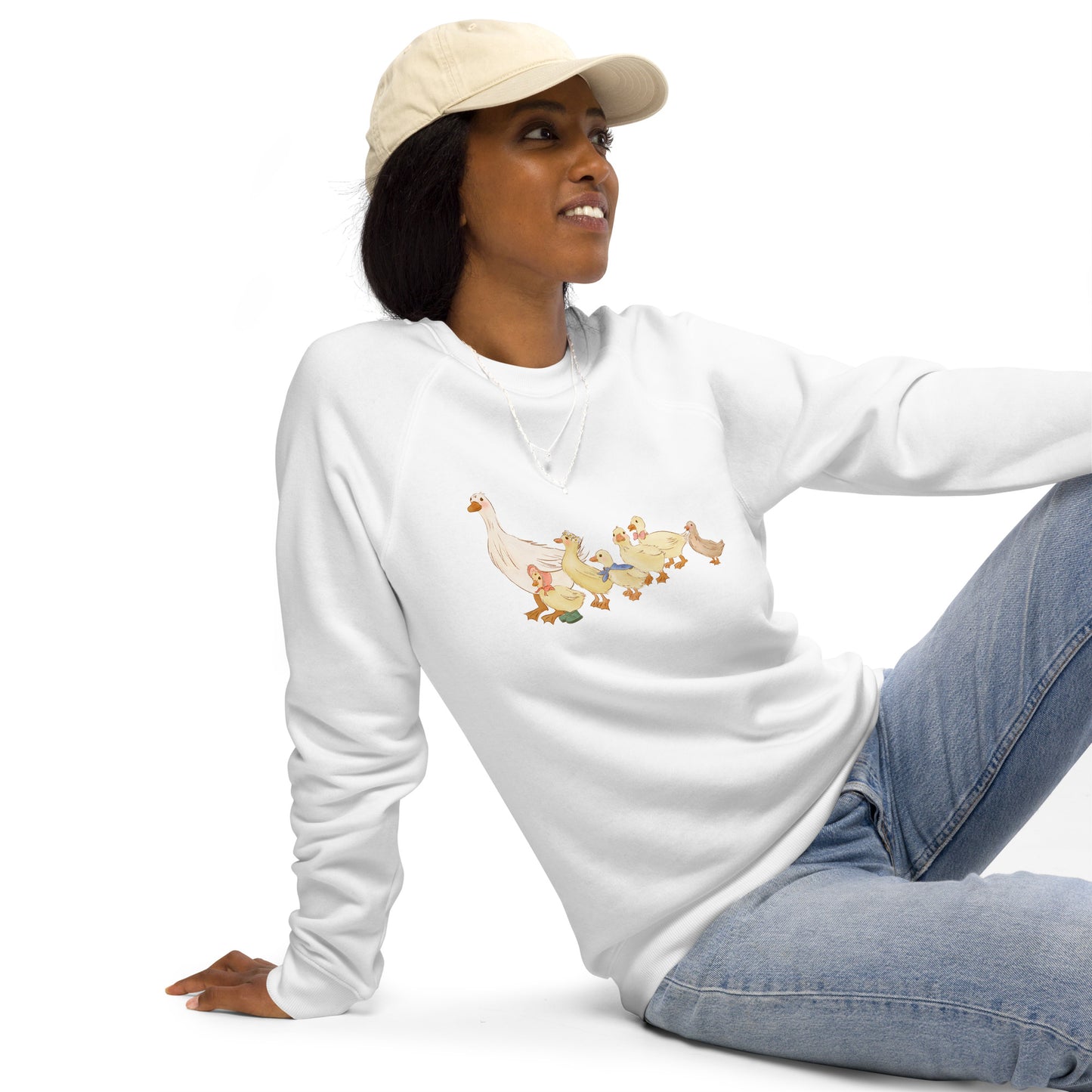 Ducks in a Row : Organic Comfy Crew Sweatshirt