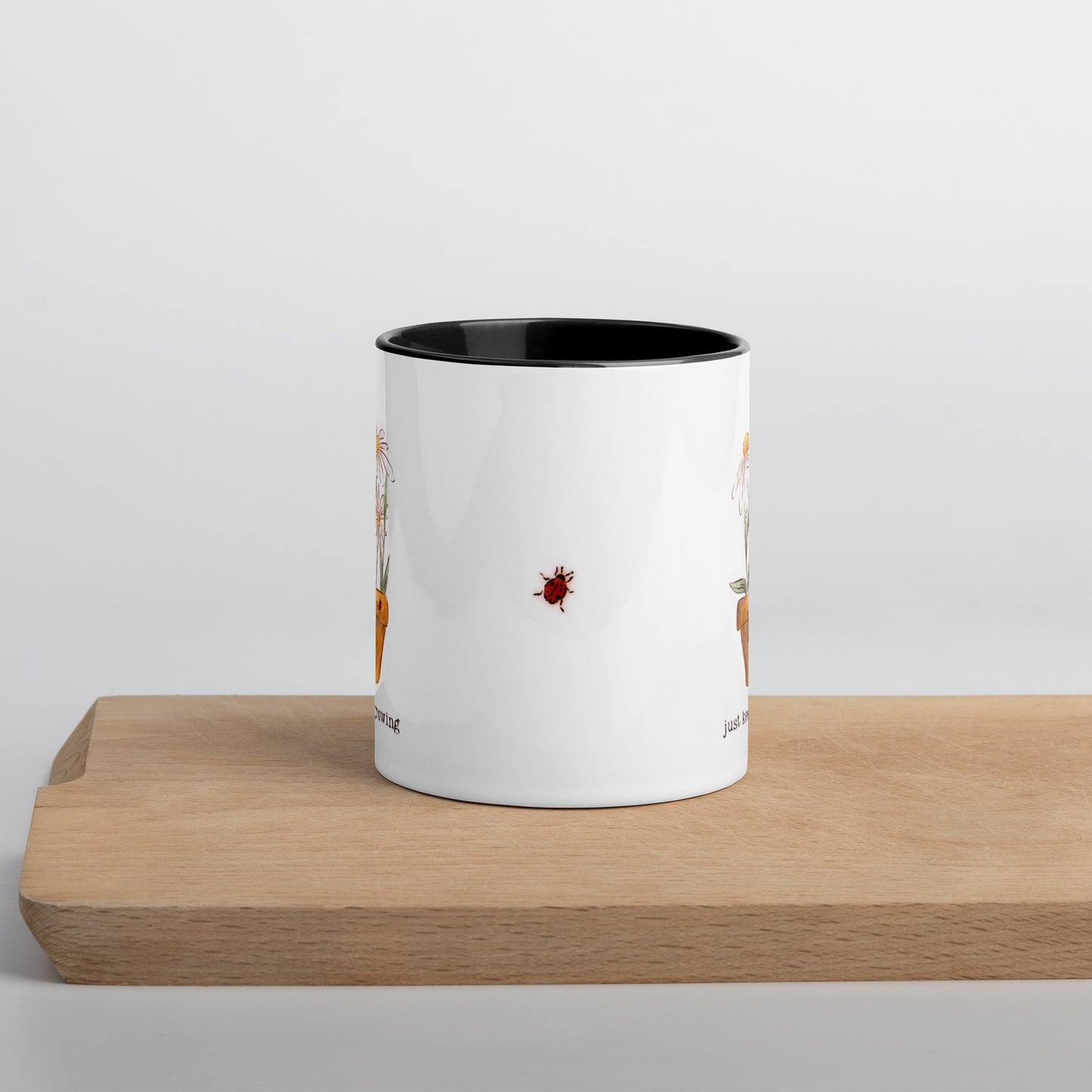 Just keep Growing : Mug with Color