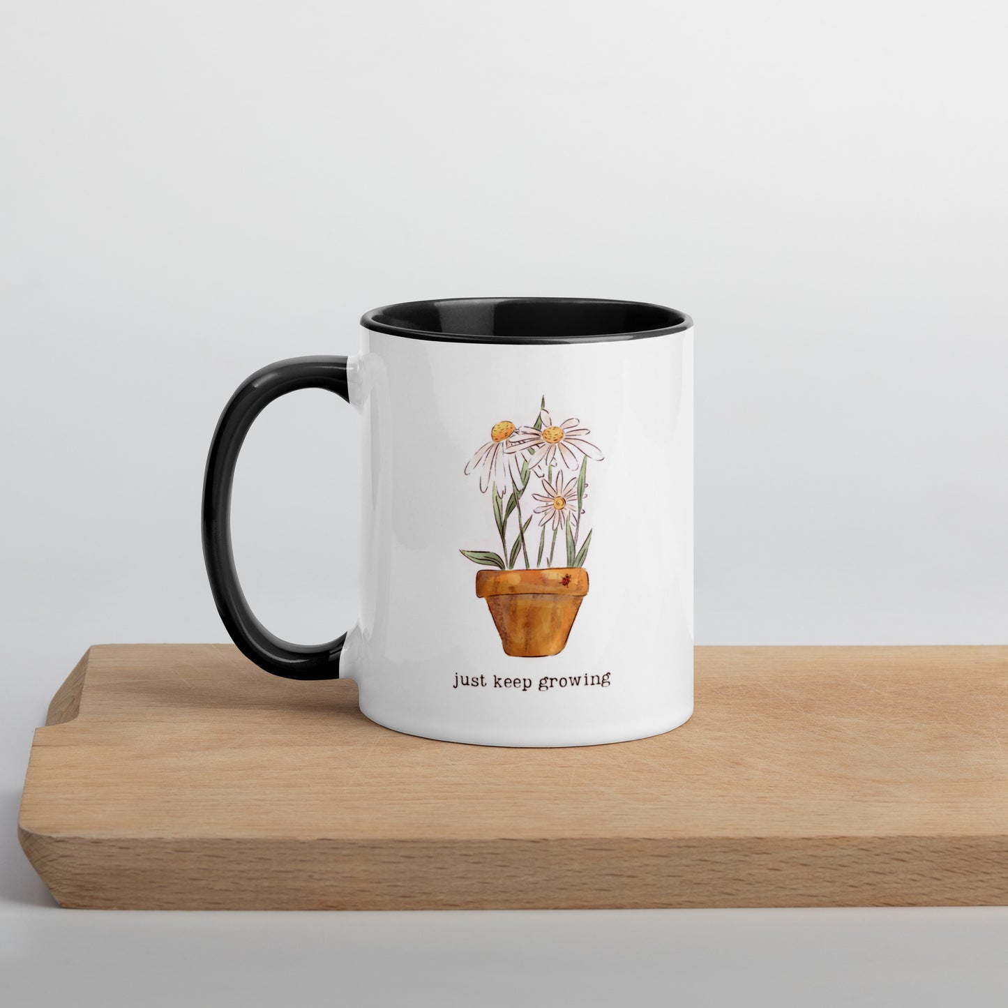 Just keep Growing : Mug with Color