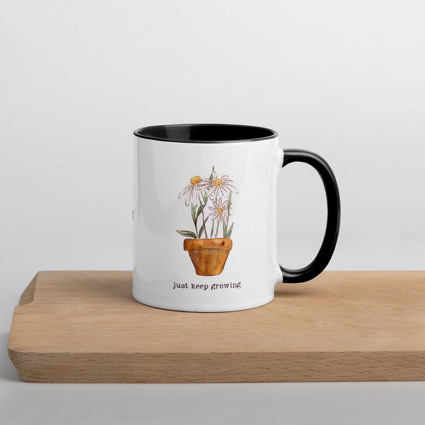 Just keep Growing : Mug with Color