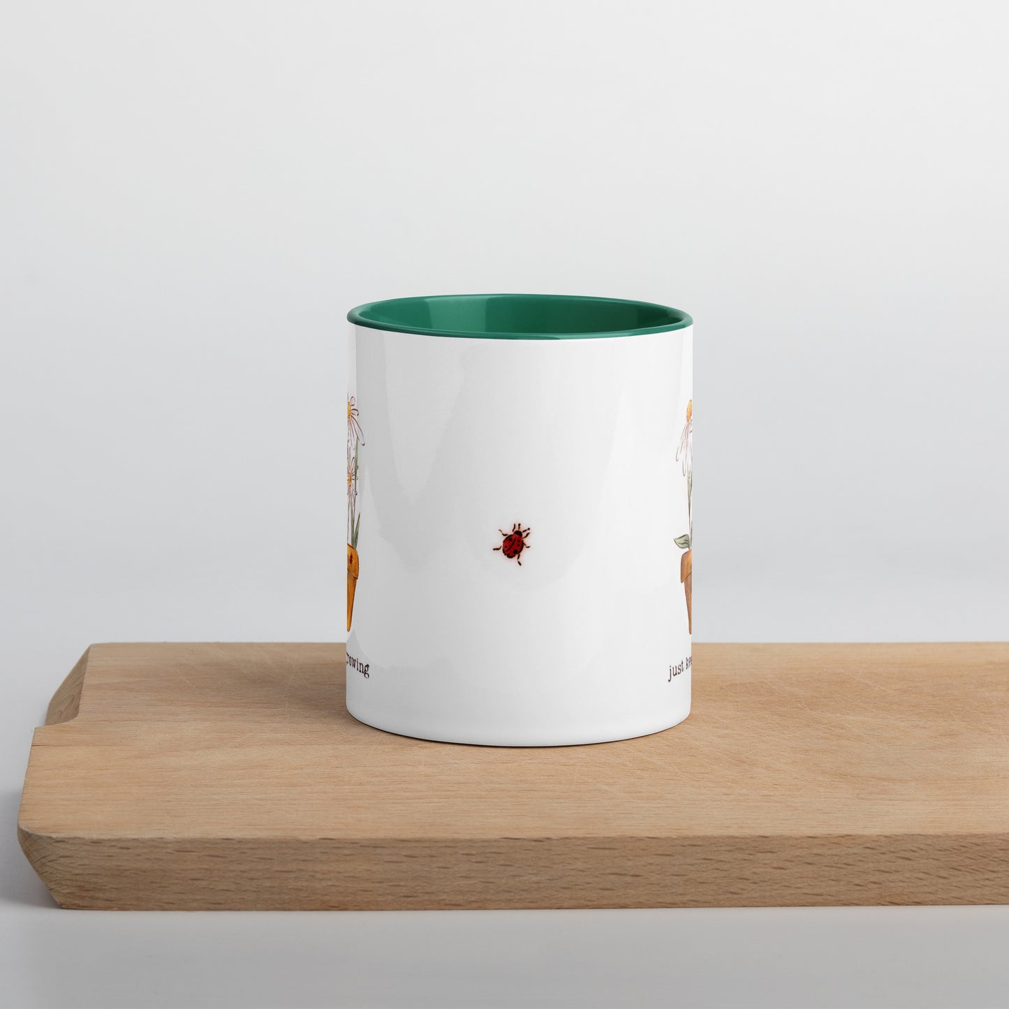 Just keep Growing : Mug with Color