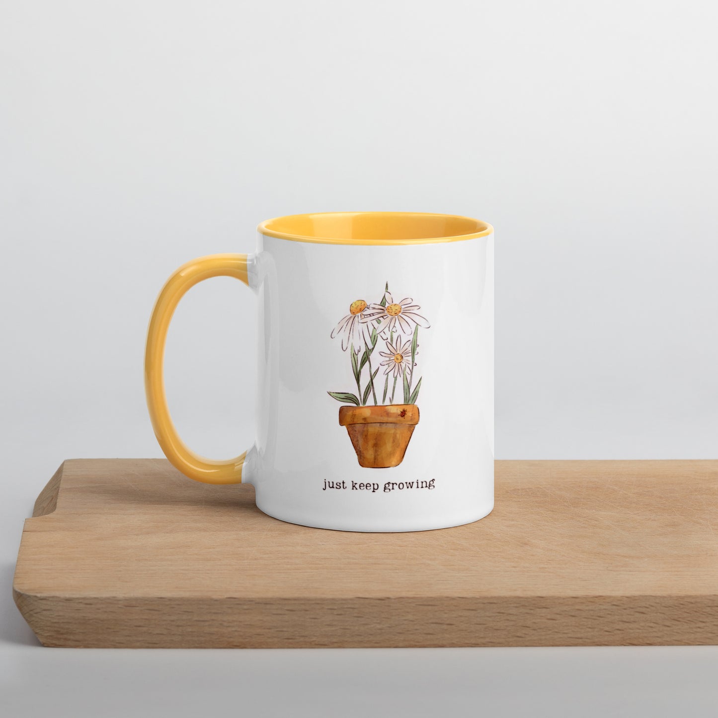 Just keep Growing : Mug with Color