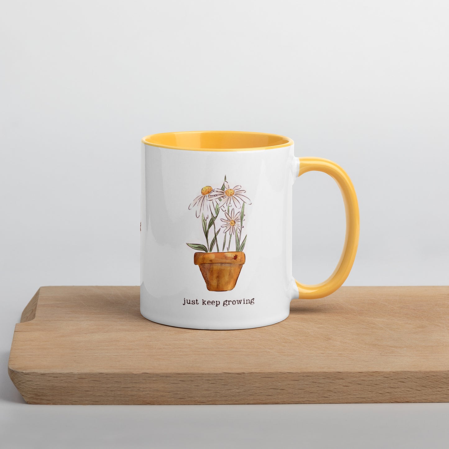 Just keep Growing : Mug with Color