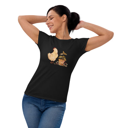 Chicken & Basil : Fitted Tee