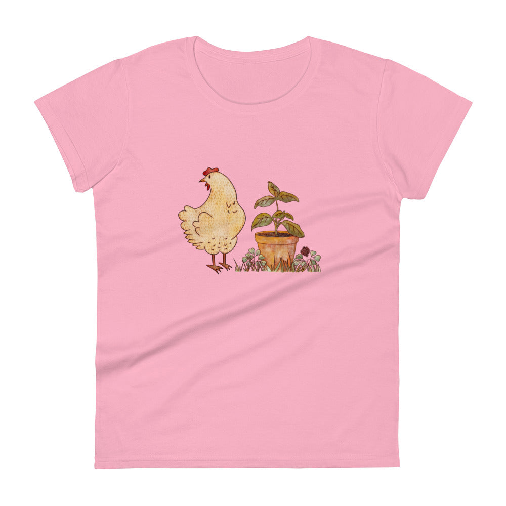 Chicken & Basil : Fitted Tee