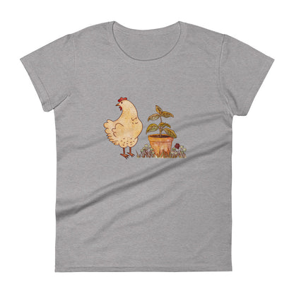 Chicken & Basil : Fitted Tee