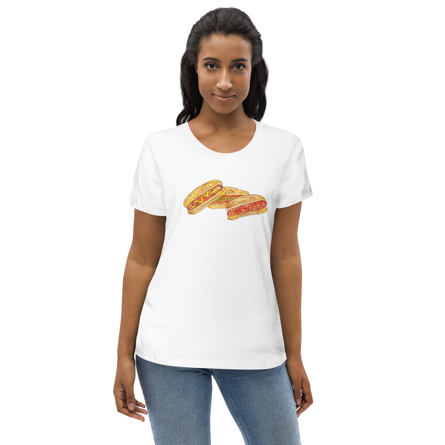 Hotdogs : Organic Fitted Tee