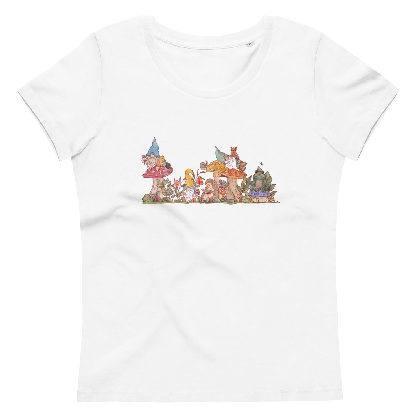 Gnome Garden : Organic Fitted Tee