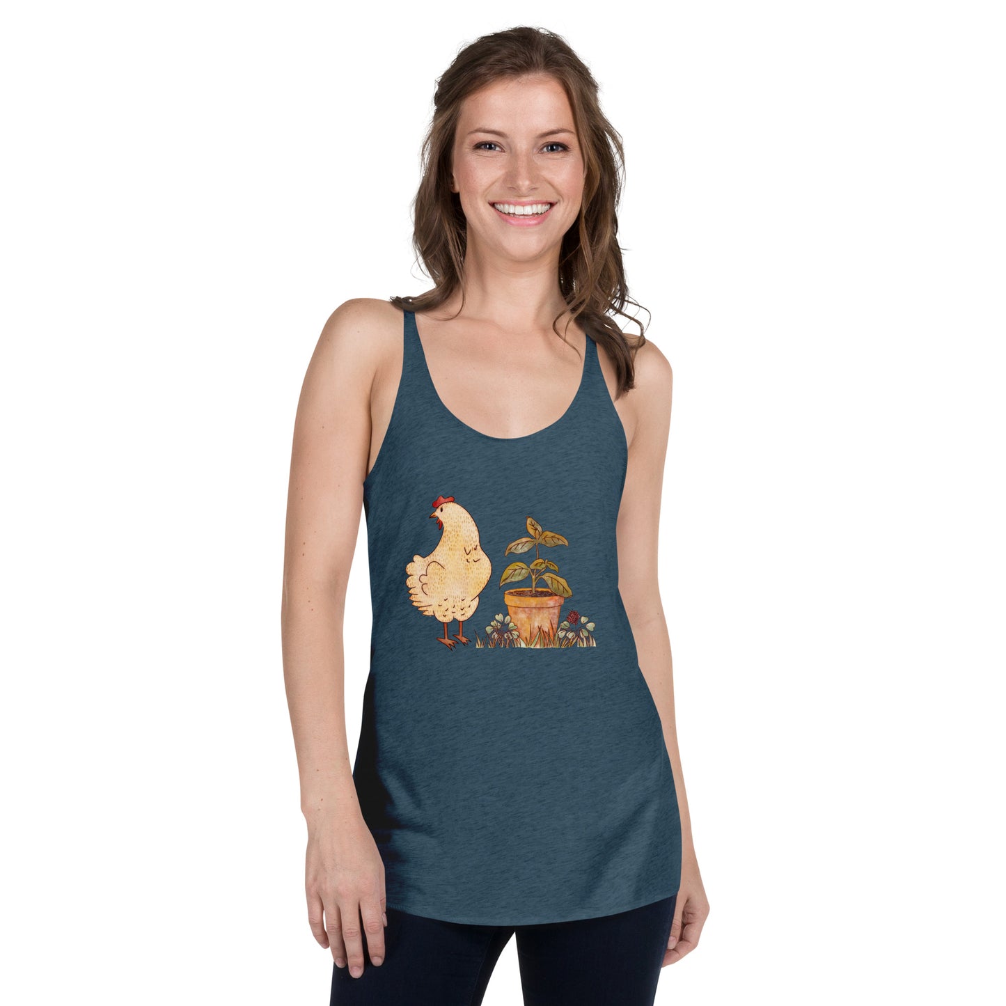 Chicken & Basil : Racerback Tank