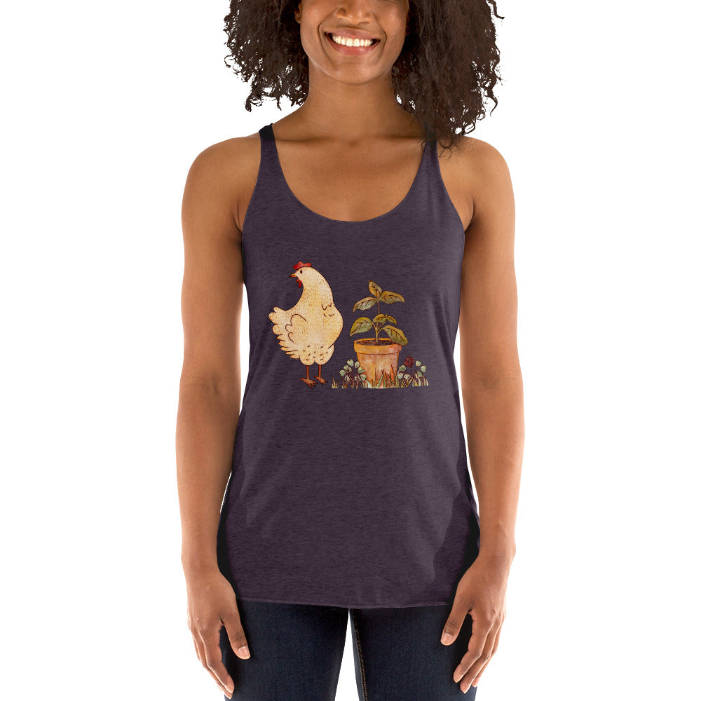 Chicken & Basil : Racerback Tank