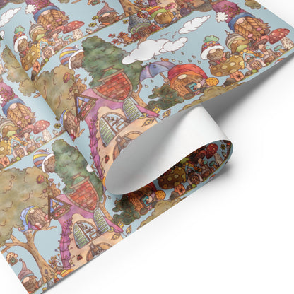 Gnome Garden : Wrapping Paper