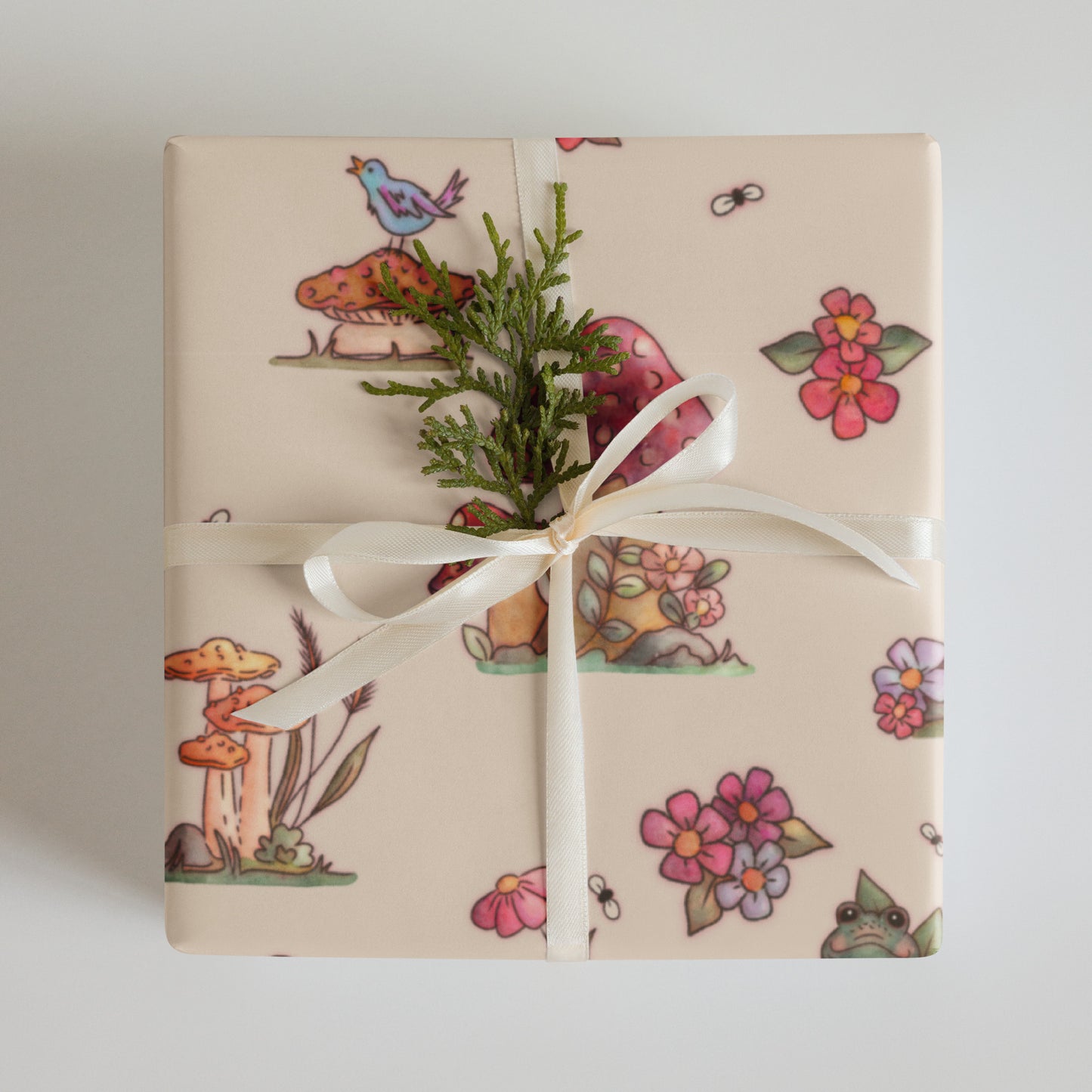 Gnome Garden : Wrapping Paper