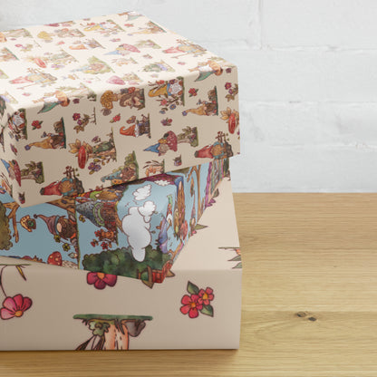 Gnome Garden : Wrapping Paper