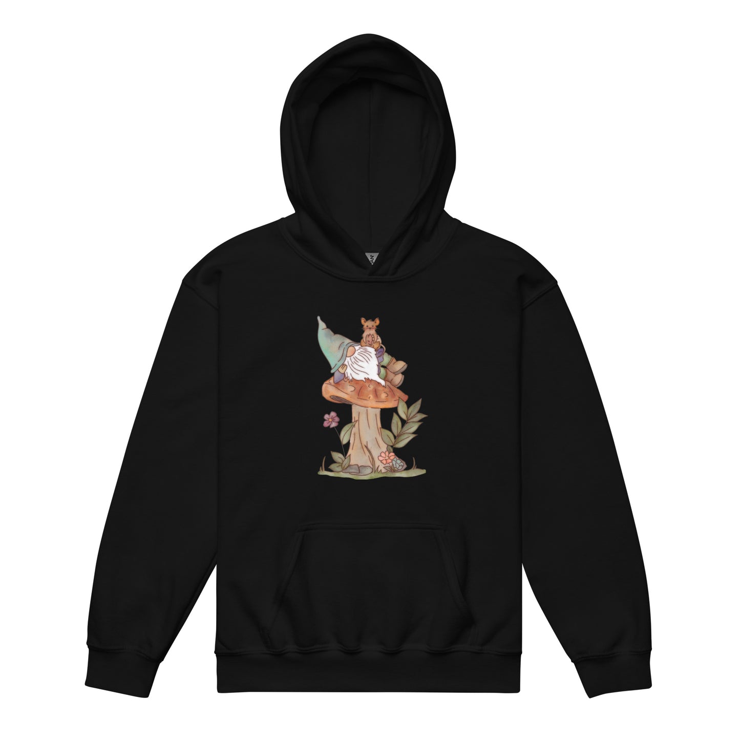 Mushroom Mouse Gnome : Kids Hoodie