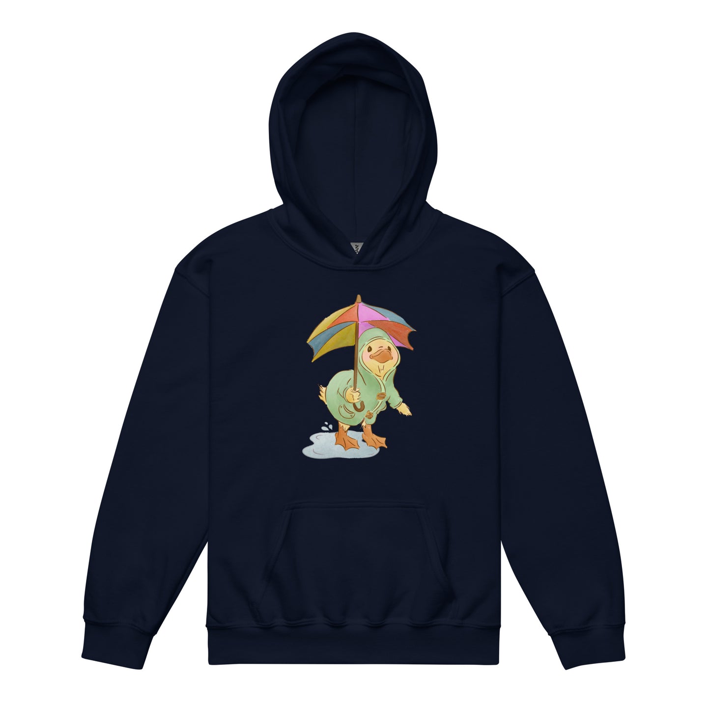 Mr. Puddle Duck : Rainbow : Kids Hoodie