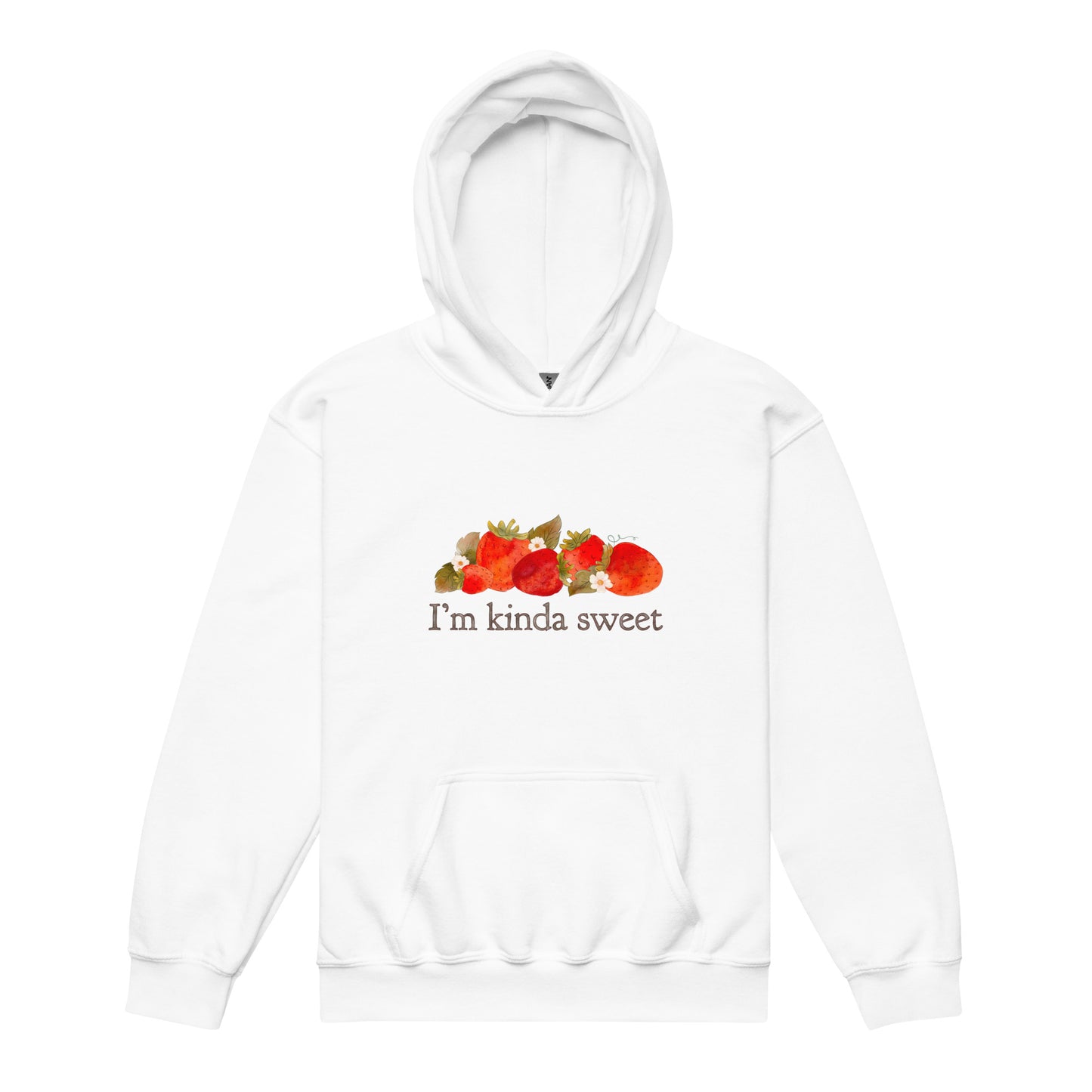 Strawberry Fields : I'm Kinda Sweet Kids Cozy Hoodie