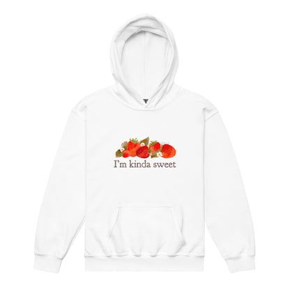 Strawberry Fields : I'm Kinda Sweet Kids Cozy Hoodie