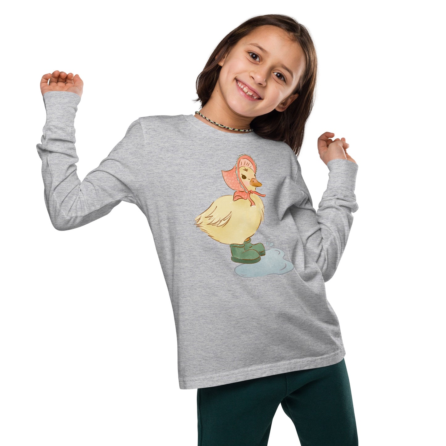 Jewel Duck : Kids Long Sleeve Tee