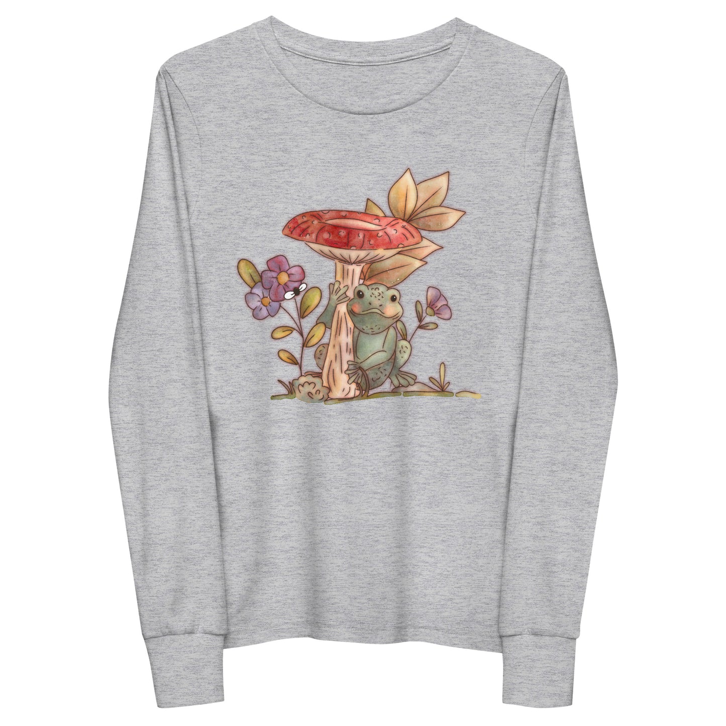 Mushroom Frog : Kids Long Sleeve Tee