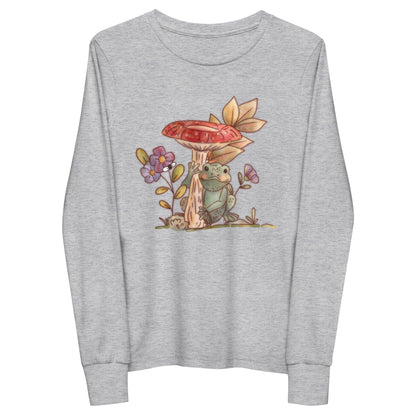 Mushroom Frog : Kids Long Sleeve Tee