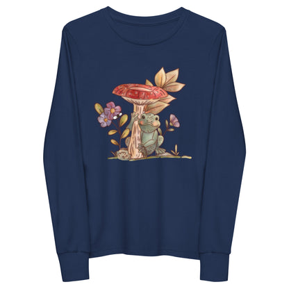 Mushroom Frog : Kids Long Sleeve Tee