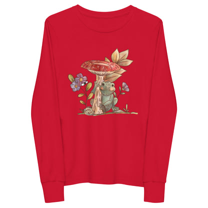 Mushroom Frog : Kids Long Sleeve Tee