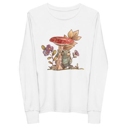 Mushroom Frog : Kids Long Sleeve Tee