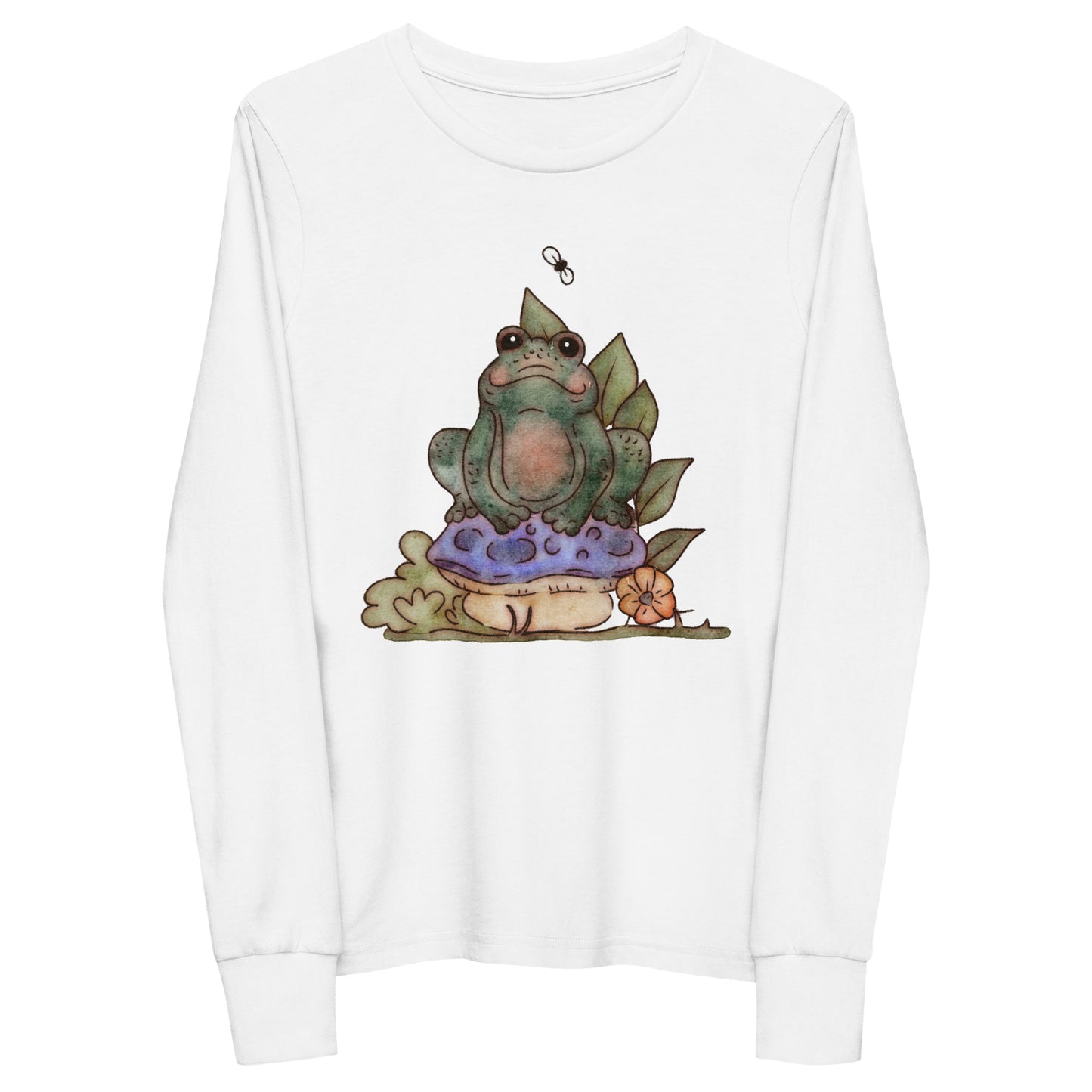 Mushroom Frog : Kids Long Sleeve Tee