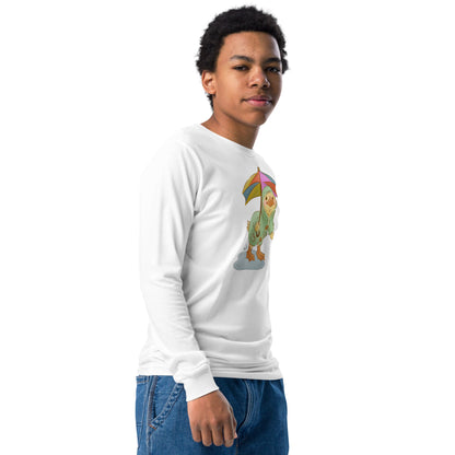 Mr. Puddle Duck : Rainbow : Kids Long Sleeve Tee