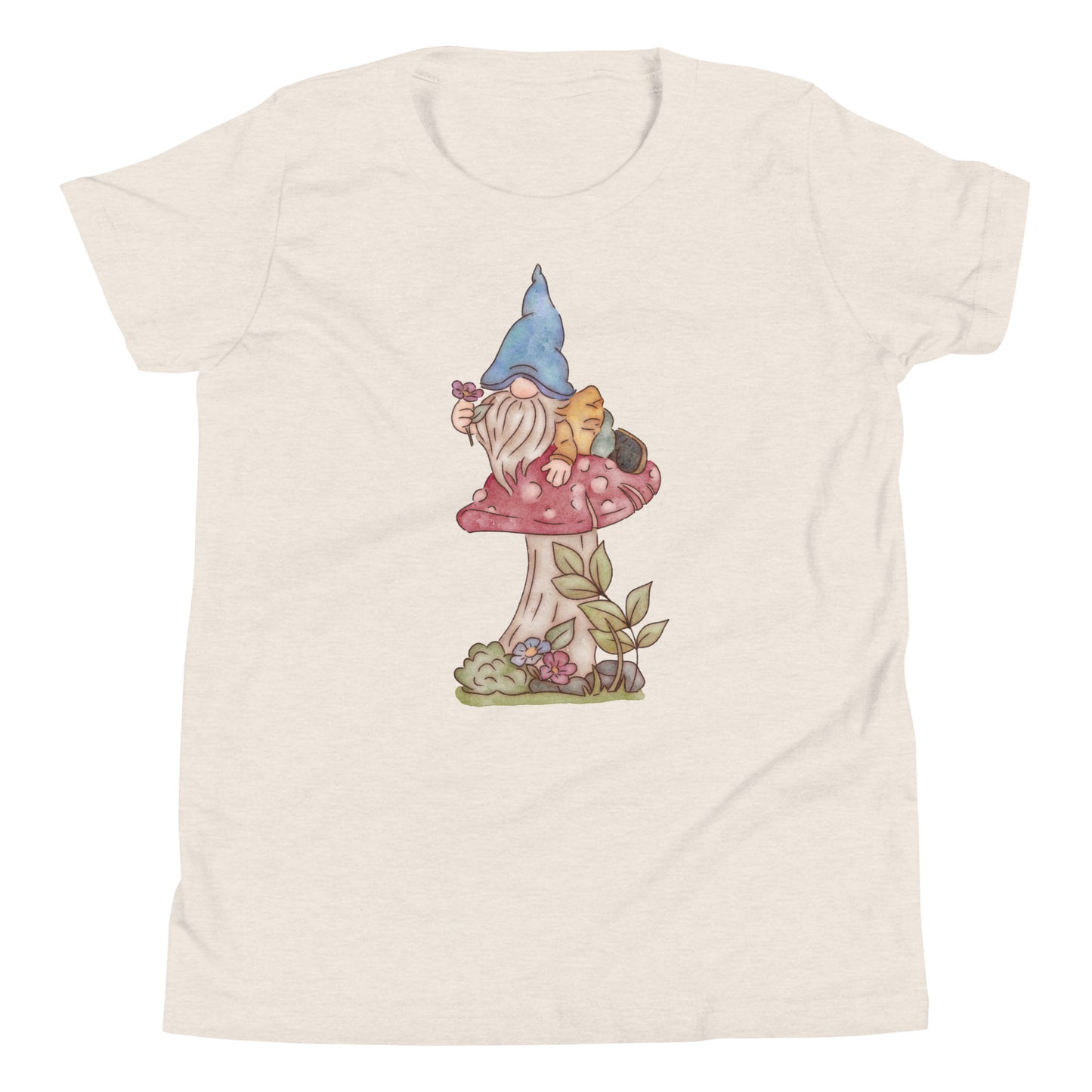 Mushroom Flower Gnome : Kids Tee