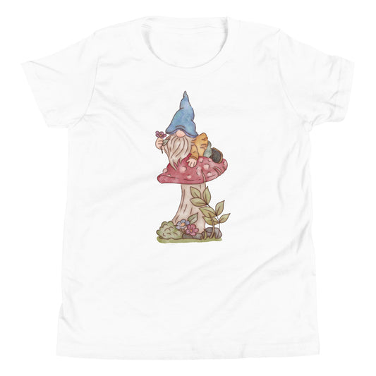 Mushroom Flower Gnome : Kids Tee